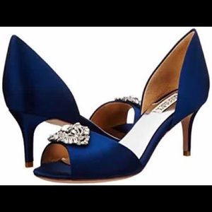 Badgley Mischka Women's Layla Navy 9 M US